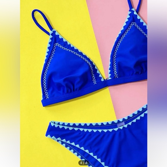 Blue 2 color Bikini - Picture 3 of 4
